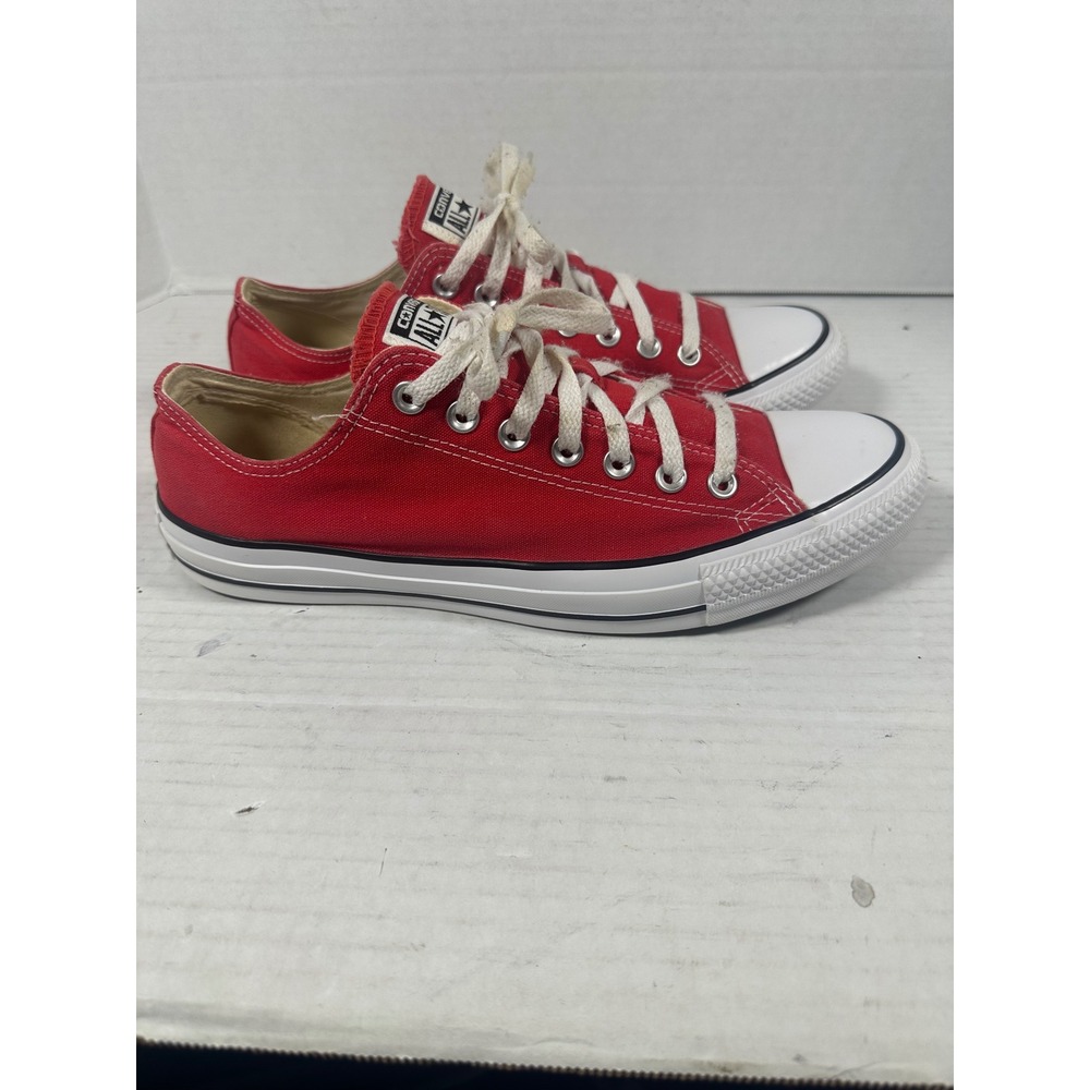 Converse Chuck Taylor AllStar Low Top Red Canvas Sneakers M9696 Mens 11 Women 13
